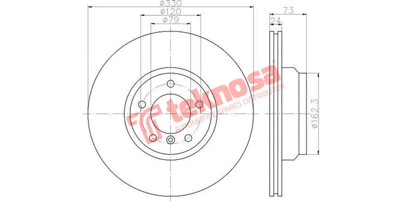 Brake Disc Bmw 130I/3 Series/X1 (Fv)
