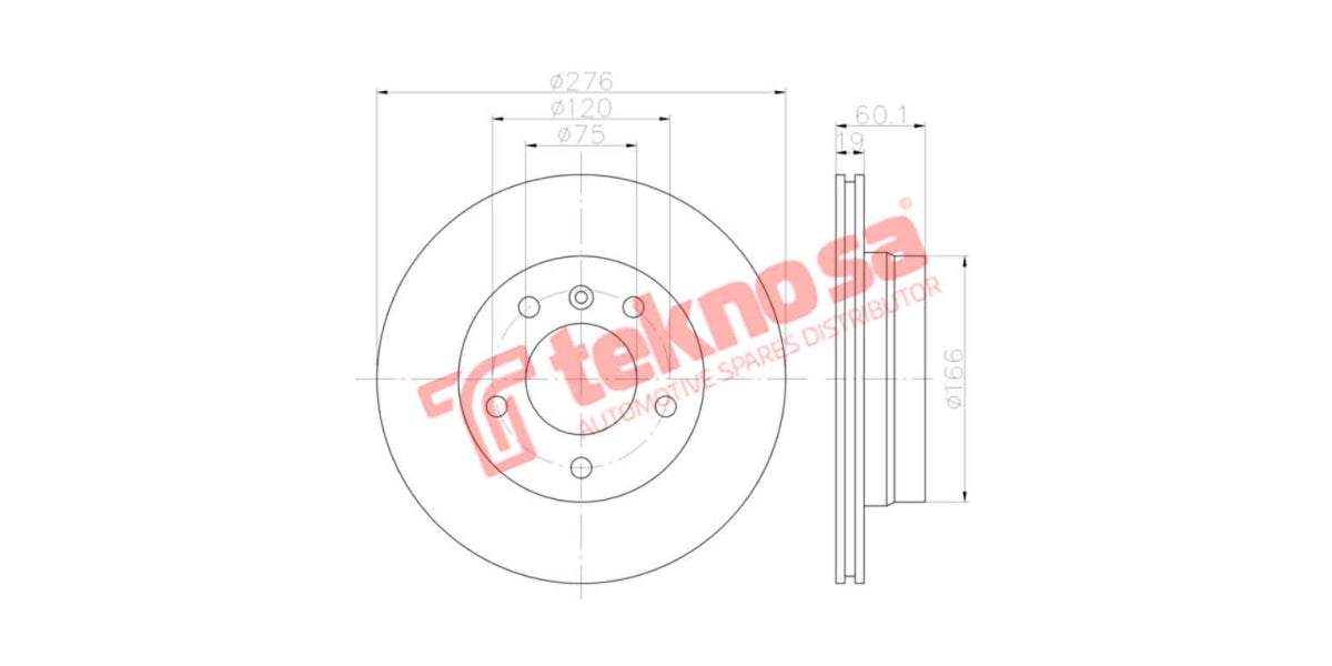 Brake Disc Bmw 328Ic/323I/318T (Rv)