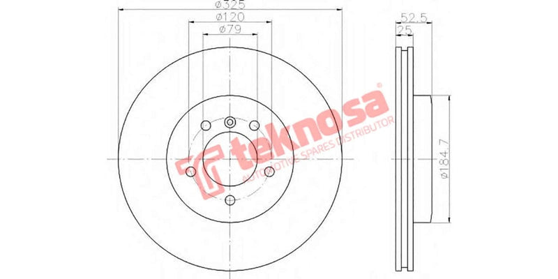 Brake Disc Bmw 330I/Ci/D E46/E90 05- (Fv)