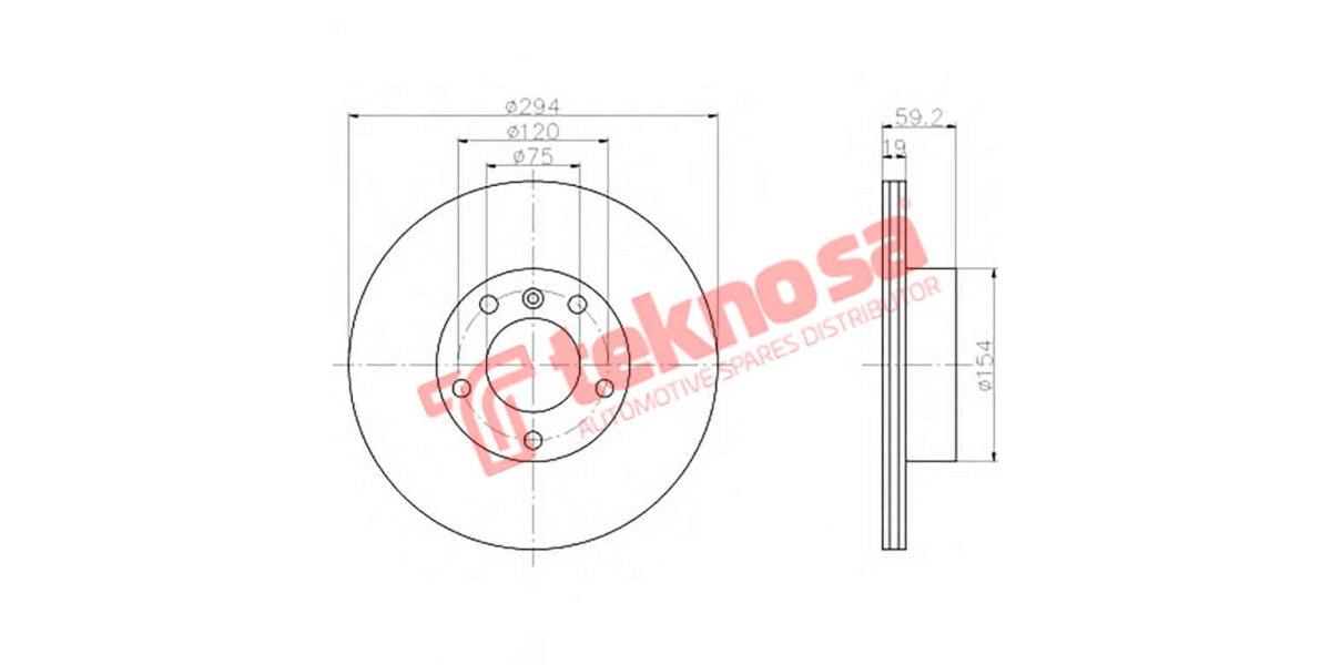 Brake Disc Bmw E46 3Series (Rv)