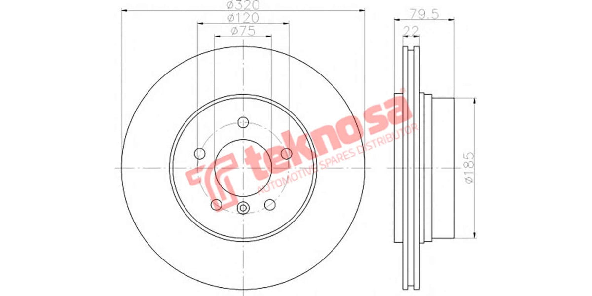 Brake Disc Bmw X3 (Rv)