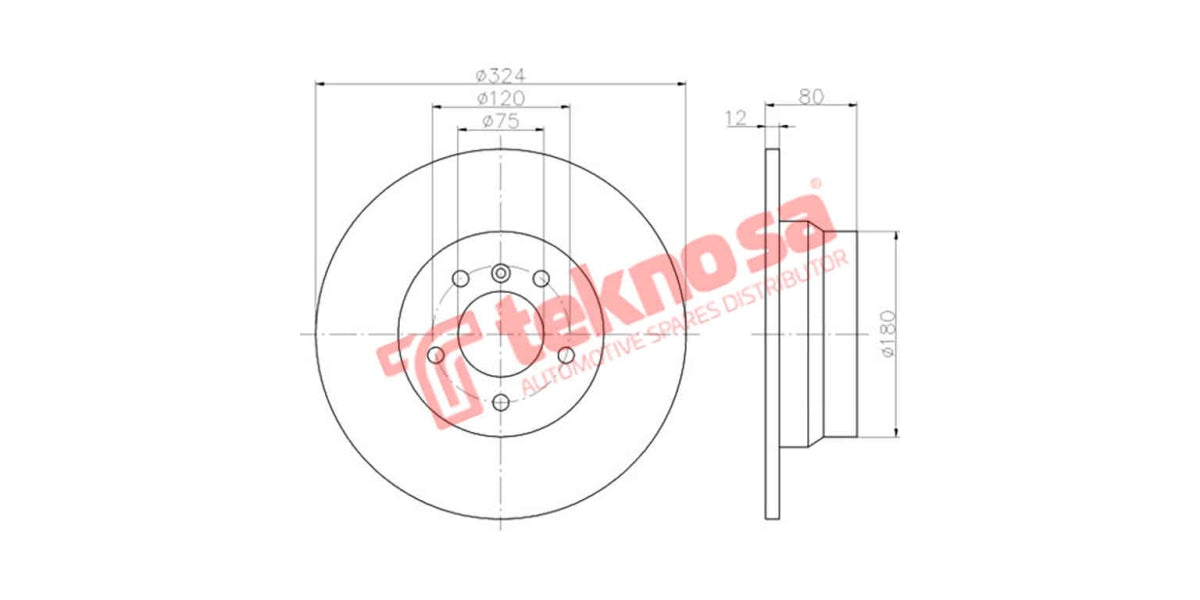 Brake Disc Bmw X5 E53 02- (Rs)