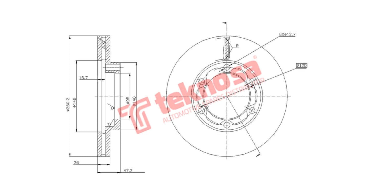 Brake Disc Chana Star 1.3 10- (Fv)