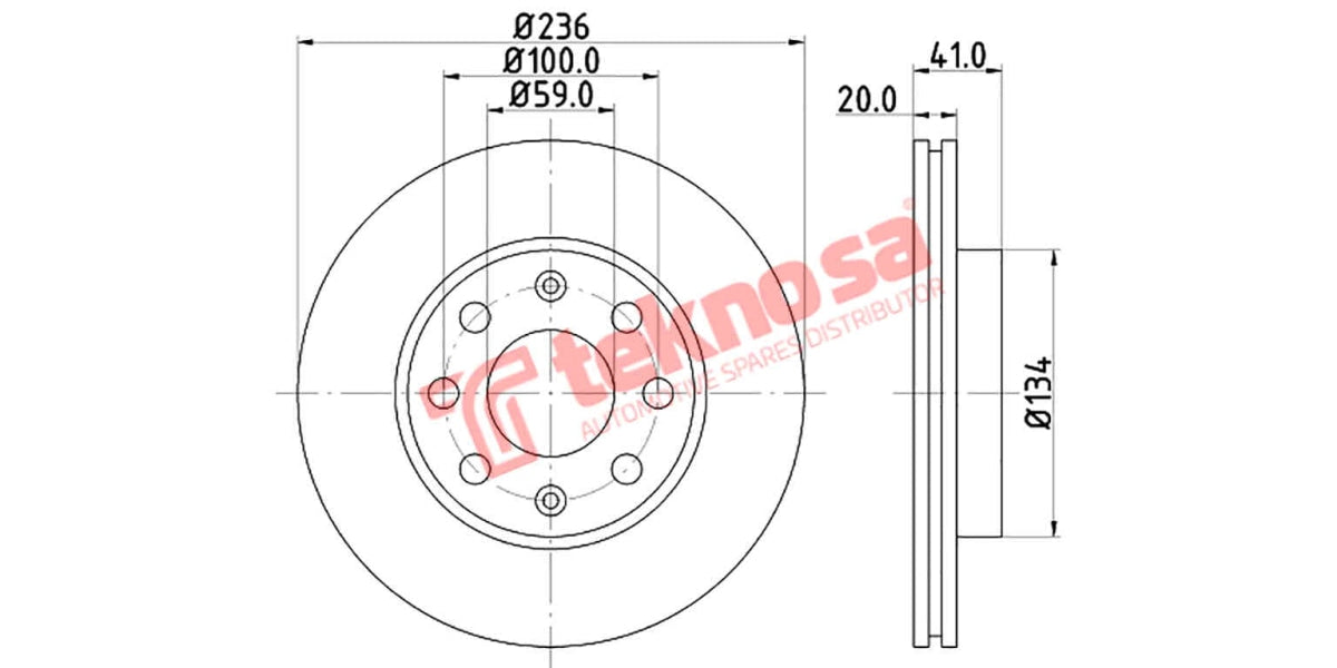 Brake Disc Chev Aveo/Spark 05- (Fv)