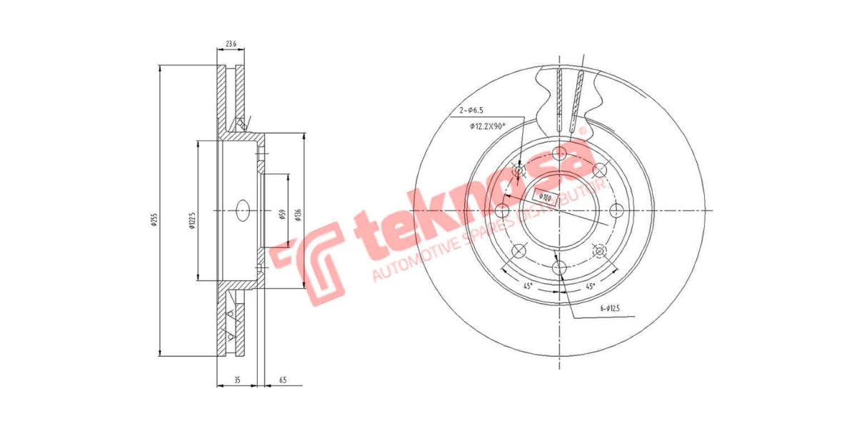 Brake Disc Chevrolet Aveo:08- Sonic (Fv)