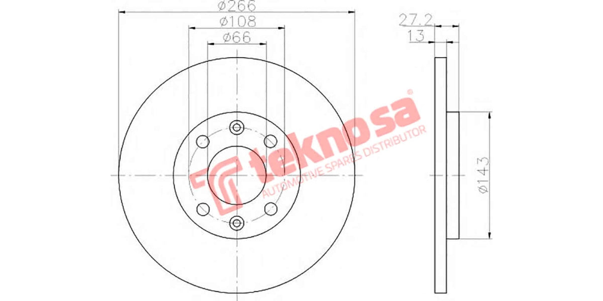 Brake Disc Citroen C2/3/4 2004- (Fv)