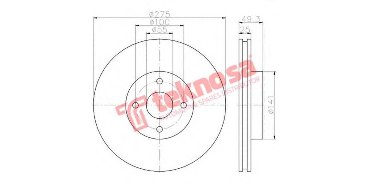 Brake Disc Corolla Verso Runx (Fv)