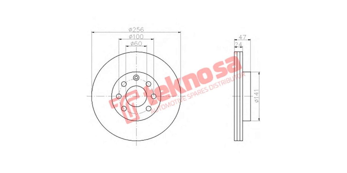 Brake Disc Daewoo Nubira 1.6/2.0 97- (Fv)