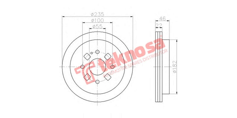 Brake Disc Etude 160I 00- (Fv)