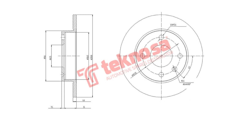 Brake Disc Fiesta/Escort/Soho 97-(Fs)