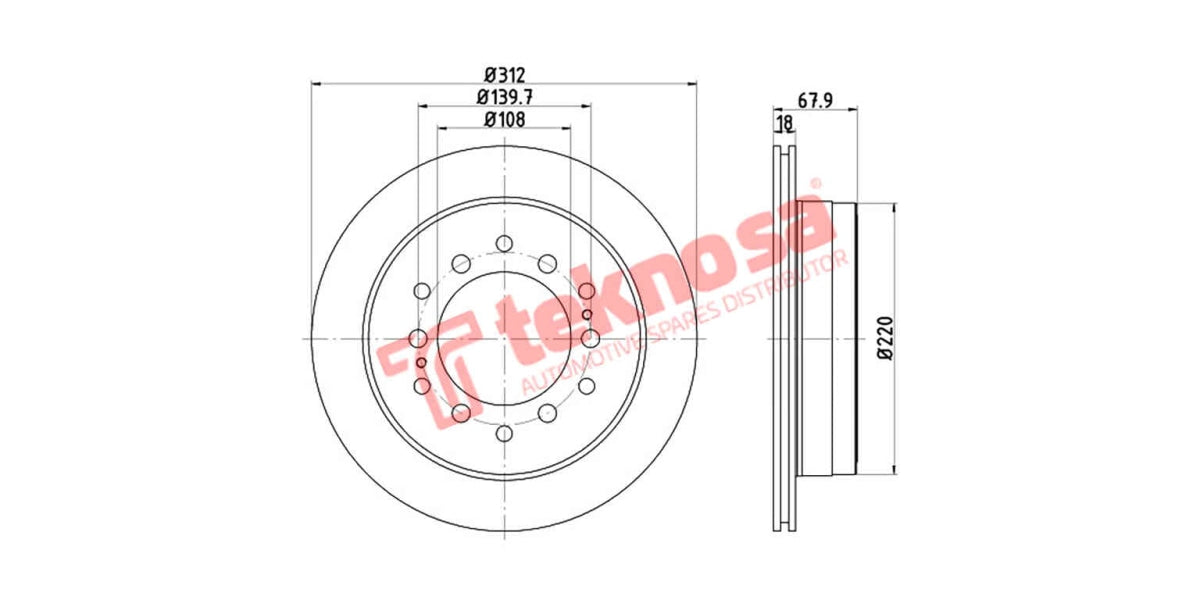 Brake Disc Fj Cruiser / Prado / Fortuner (Rv)