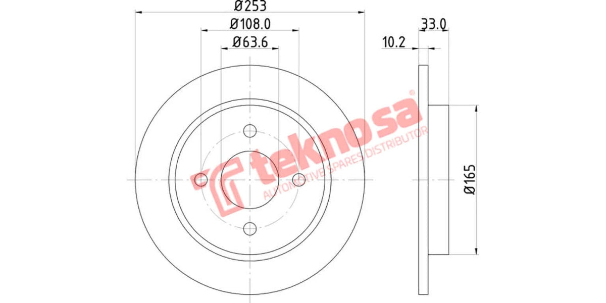 Brake Disc Ford Fiesta/Focus Sport 95- (Fv)