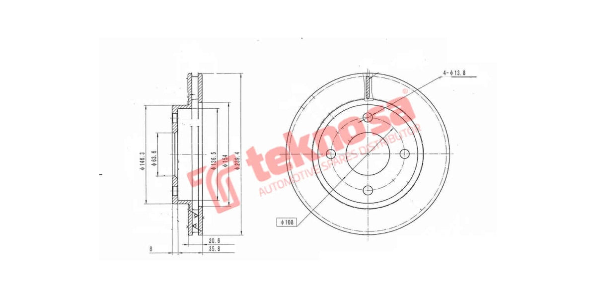 Brake Disc Ford Figo (Fv)