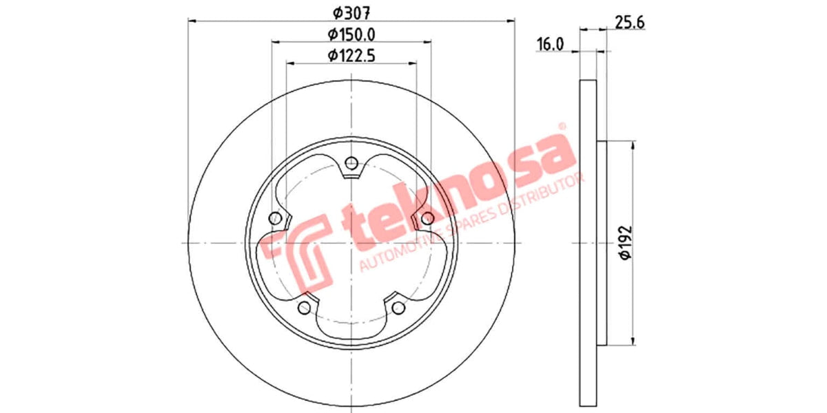 Brake Disc Ford Transit 13- (Rs)