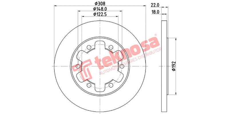 Brake Disc Ford Transit 13- (Rs)