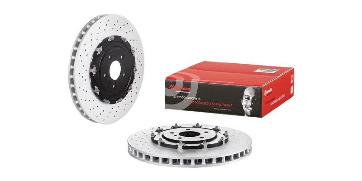 Brake Disc Front (1-In-Box) Nissan Gt-R R35 Two-Piece Floating (Brembo - 09B38613)