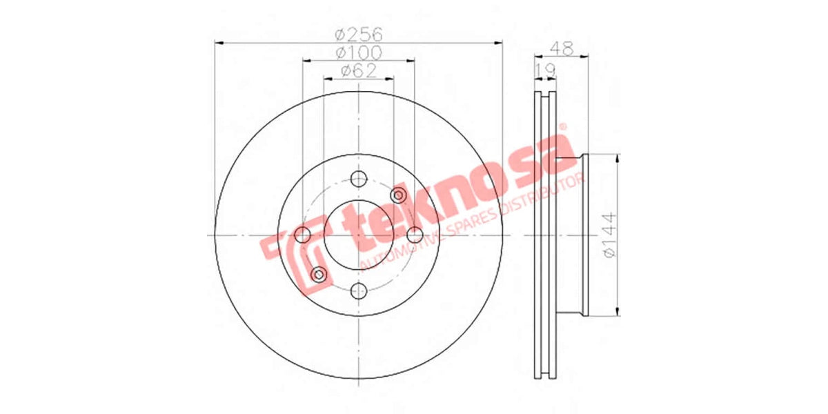 Brake Disc Getz 1.6 03- (Fv)