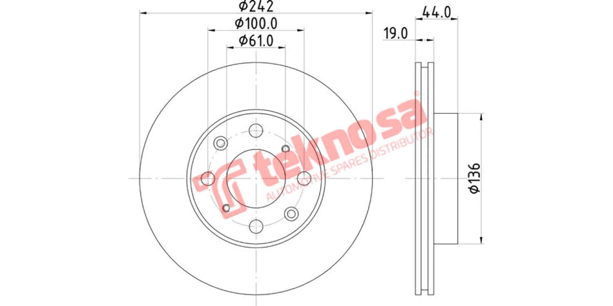 Brake Disc Honda 150/160I 89- (Fv)