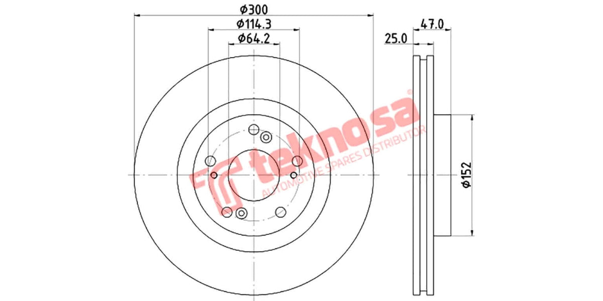 Brake Disc Honda Ballade/Civic 06- (Fv)