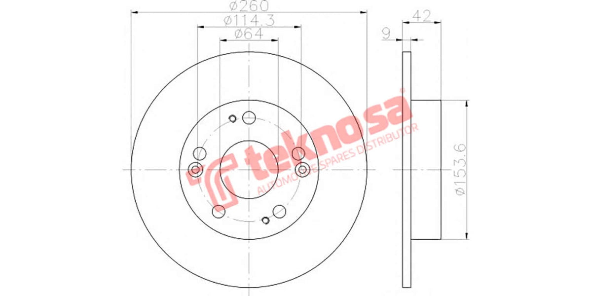 Brake Disc Honda Civic 09- (Rs)