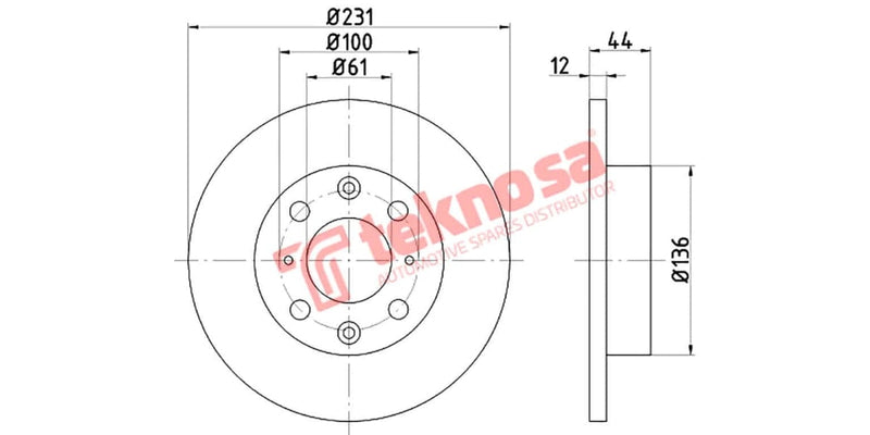 Brake Disc Honda Civic/Ballade (Fs)