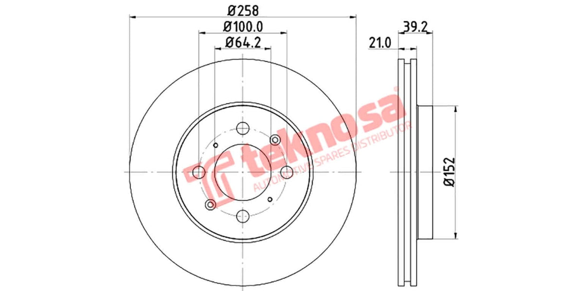 Brake Disc Honda Jazz/Fit (Fv)