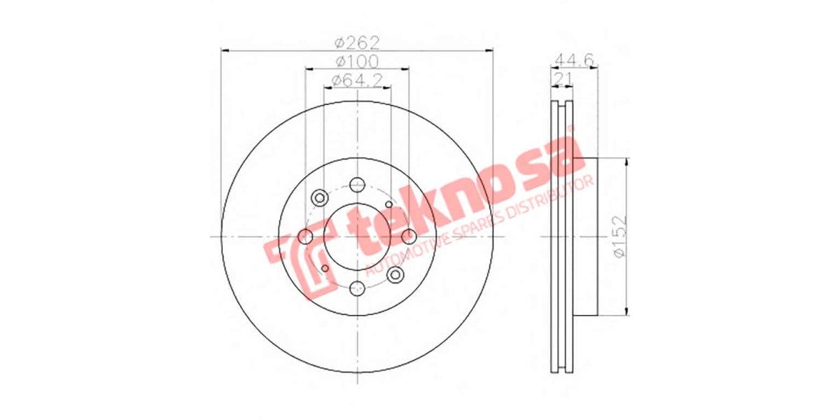 Brake Disc Honda V-Tec 92- (Fv)