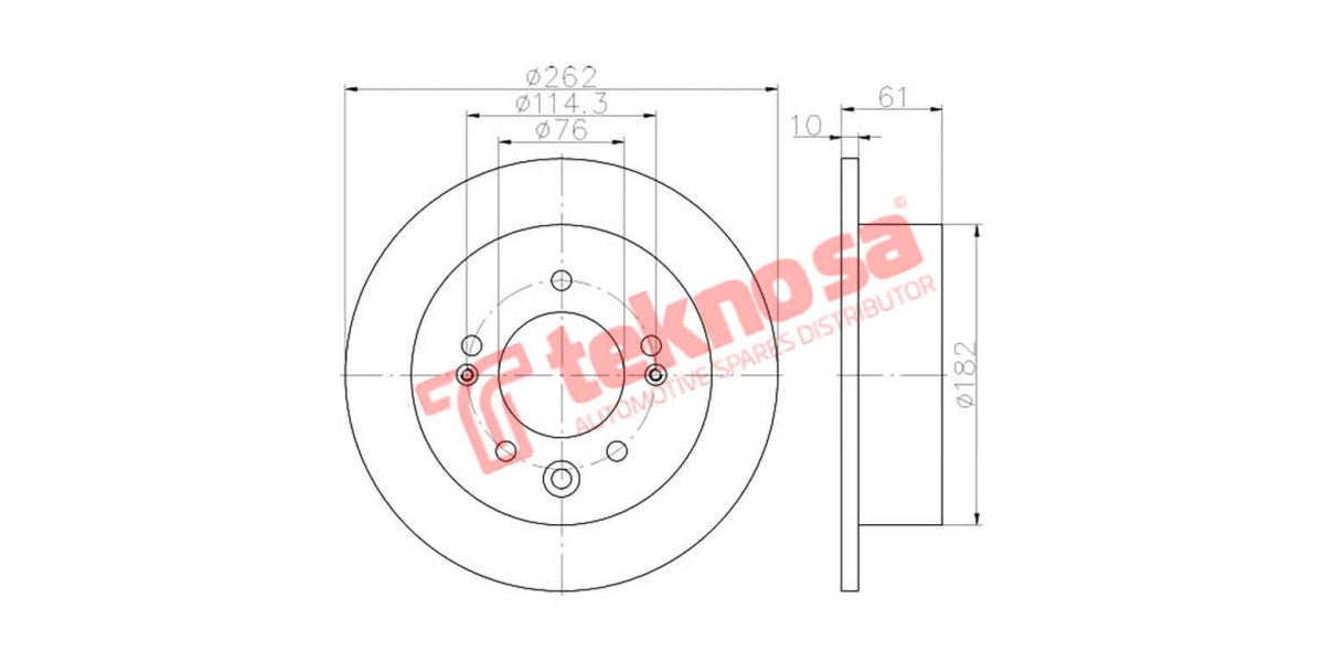 Brake Disc Hynudai Elantra 2.0/Sonata 2.4 (Rs)