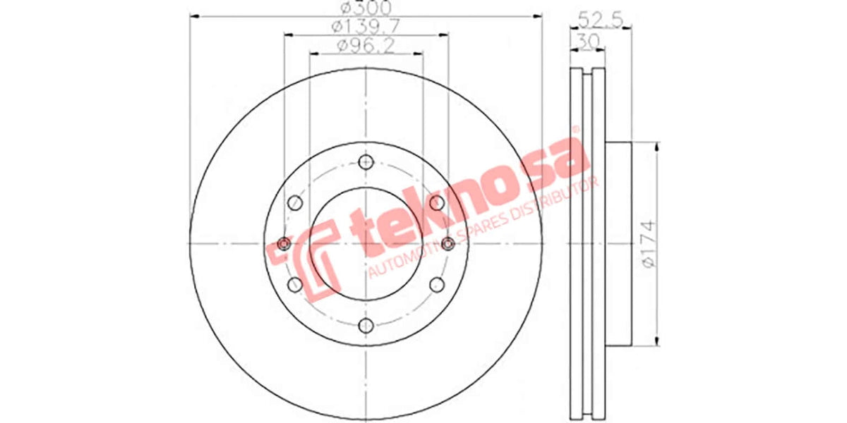 Brake Disc Hyundai H1 (Fv)