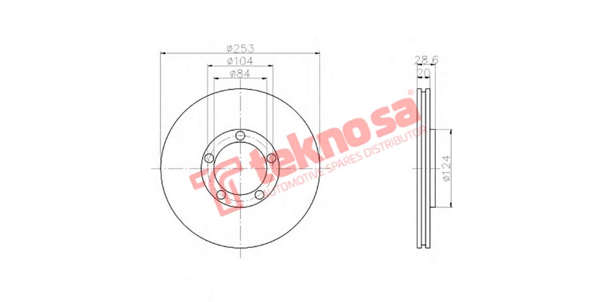 Brake Disc Hyundai H100 09- (Fv)