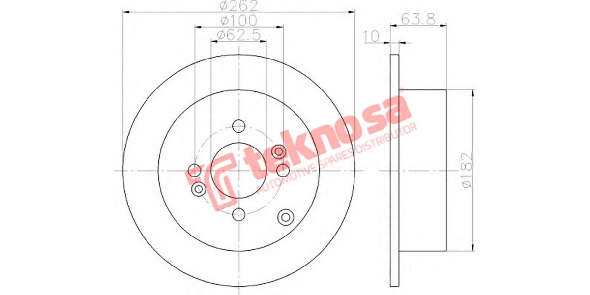 Brake Disc Hyundai I20 08- (Rs)