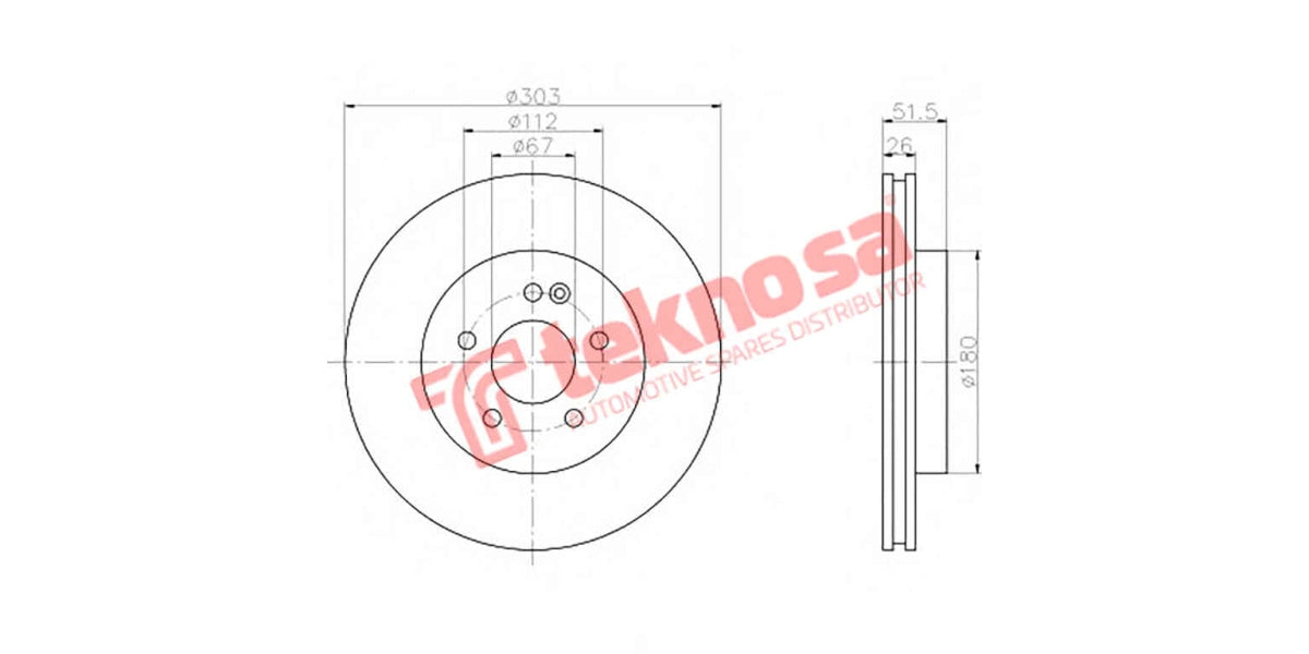 Brake Disc Hyundai Matrix 03- (Fv)