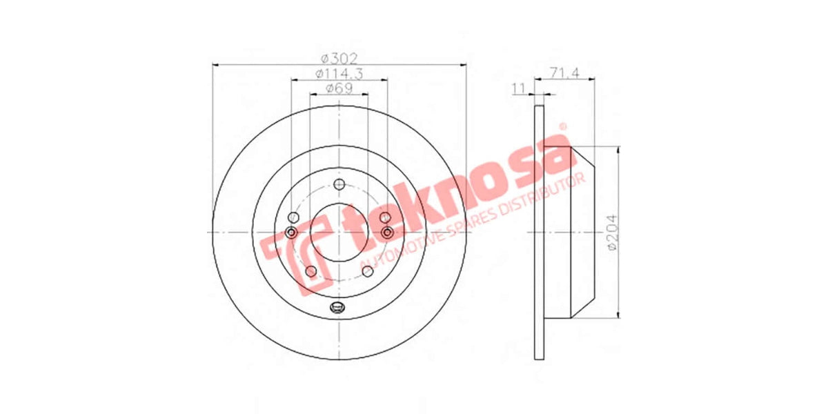 Brake Disc Hyundai Sante Fe Ii,Iii/ Sorento Ii (Rs)