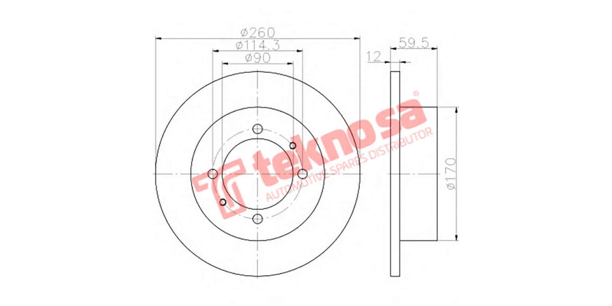 Brake Disc Hyundai Sonata Ii , Iii (Rs)