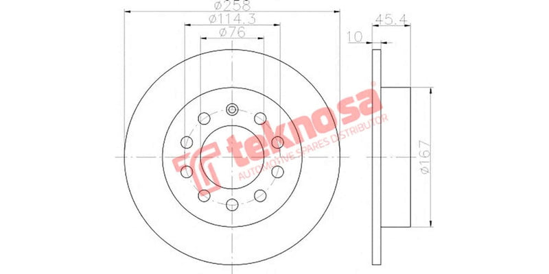 Brake Disc Hyundai Tiburon 02-09 (Rs)