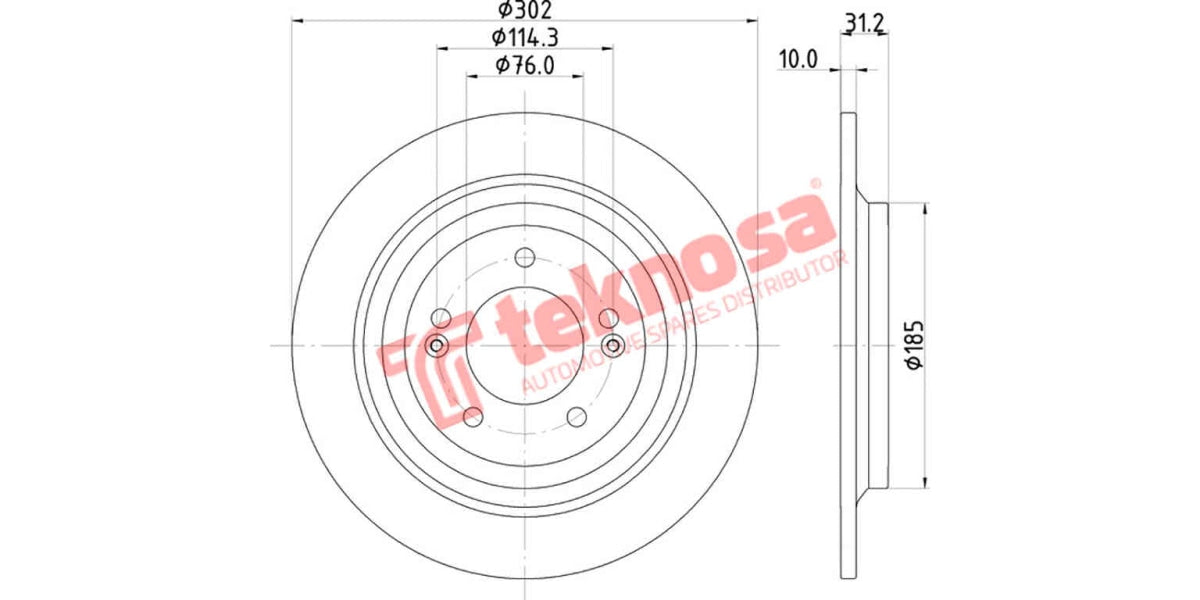 Brake Disc Hyundai Tucson 16- (Rs)