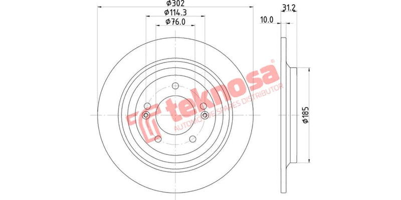 Brake Disc Hyundai Tucson 16- (Rs)