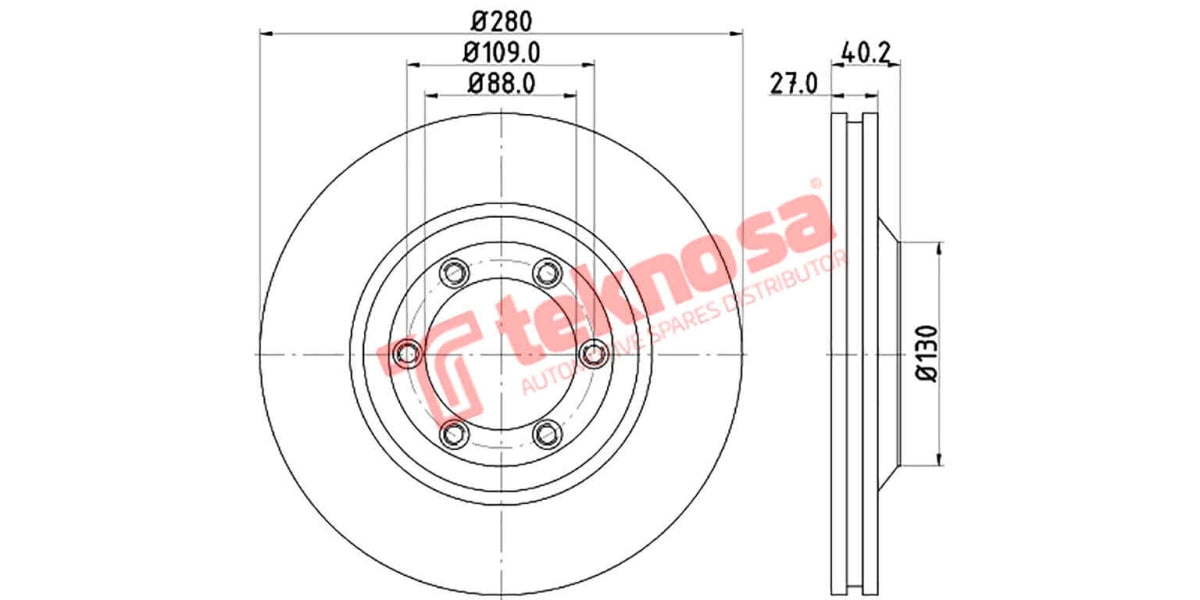 Brake Disc Isuzu Kb 4X2 4X4 04- (Fv)