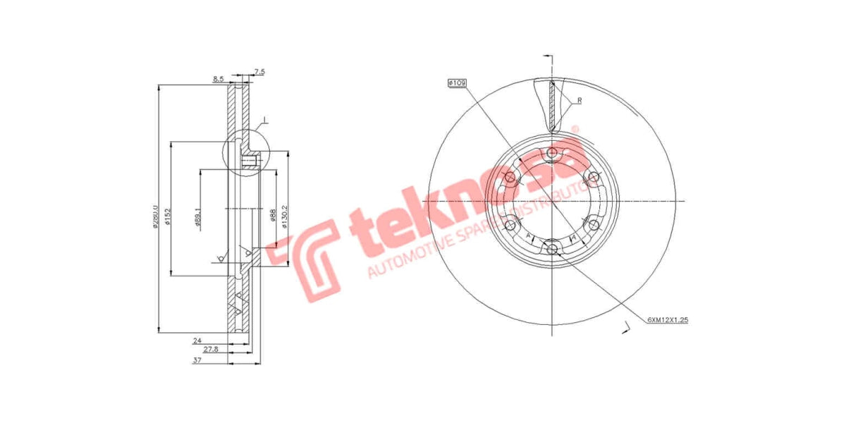 Brake Disc Isuzu Kb320 98- (Fv)