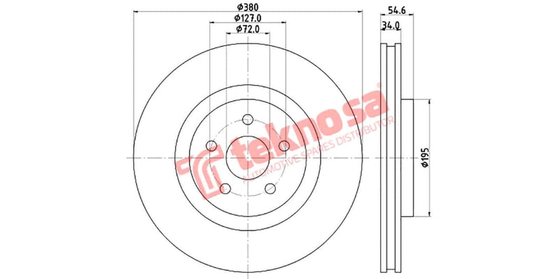 Brake Disc Jeep Grand Cherokee 10- (Fv)