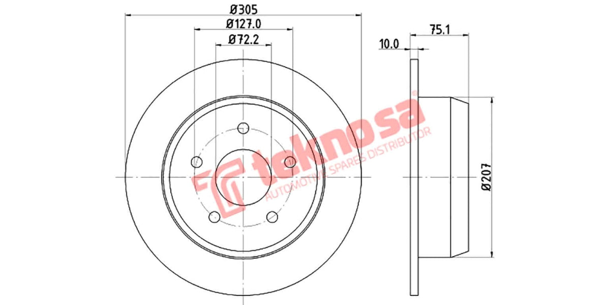 Brake Disc Jeep Grand Cherokee 98- (Rs)