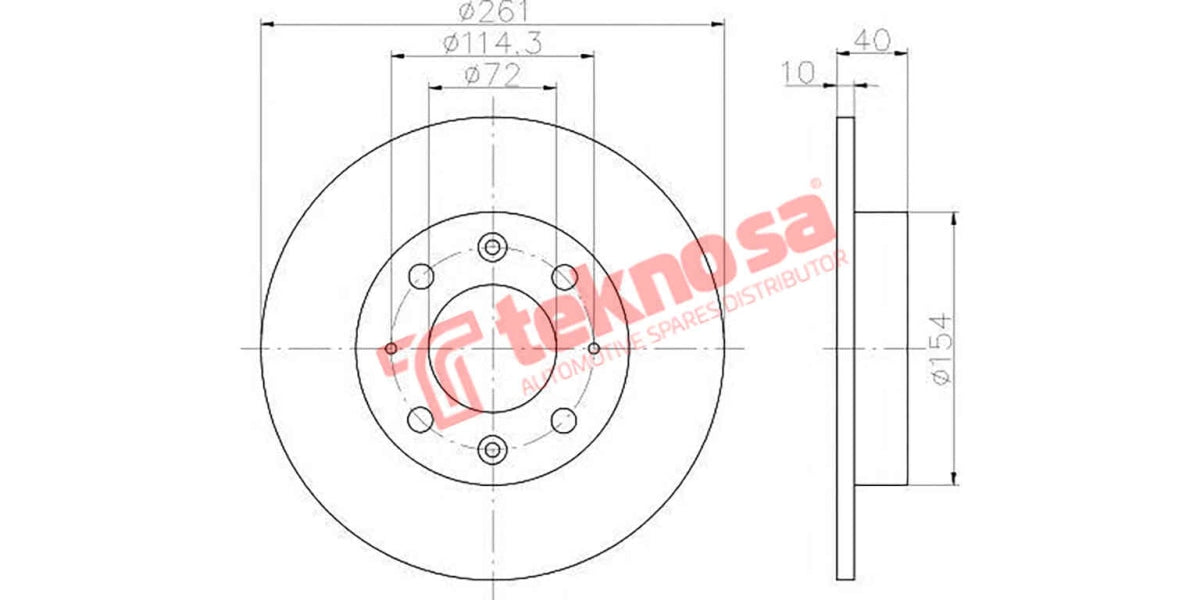 Brake Disc Kia Carens (Rs)