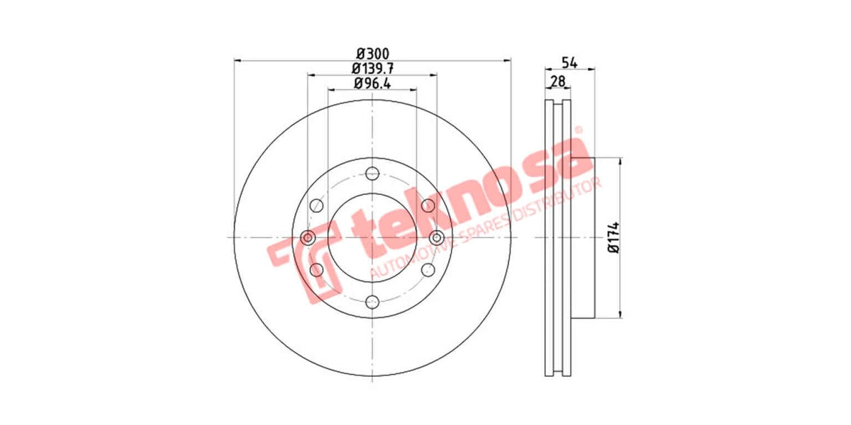 Brake Disc Kia Sedona Iii 2.9Crdi 2006- (Fv)