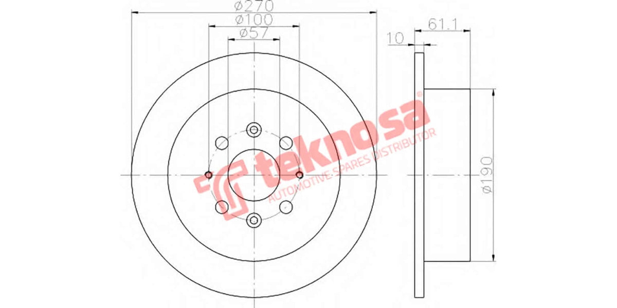 Brake Disc Kia Shuma/Sephia (Rs)