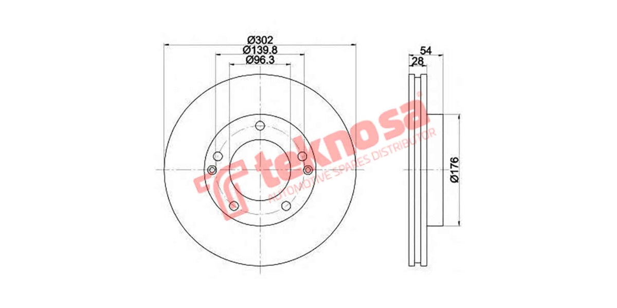 Brake Disc Kia Sorento 2.5 (Fv)