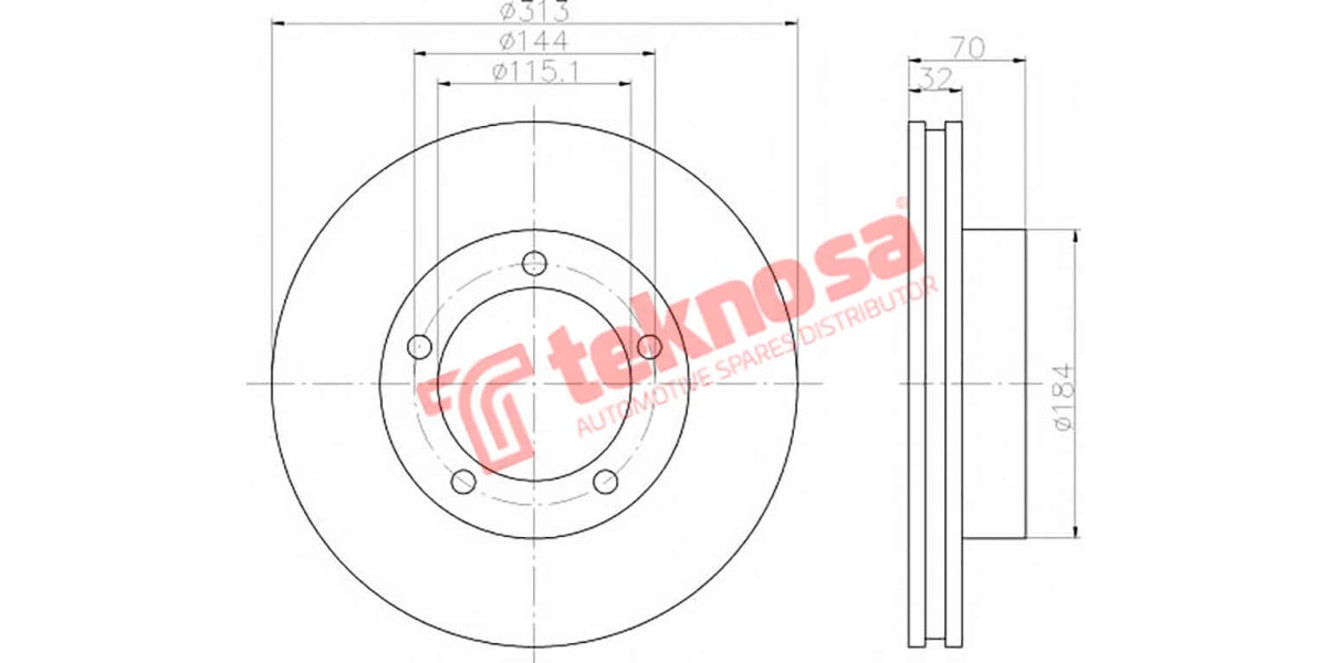 Brake Disc Lancruiser 100/Prado (Fv)