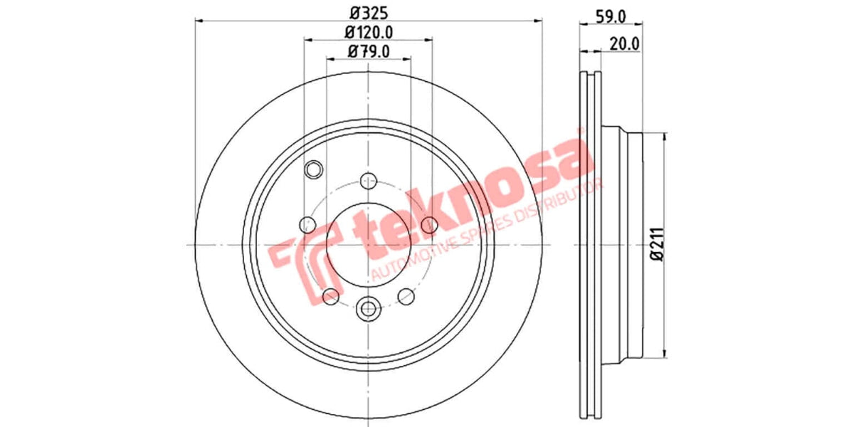 Brake Disc Landrover Discovery Iii (Rv)