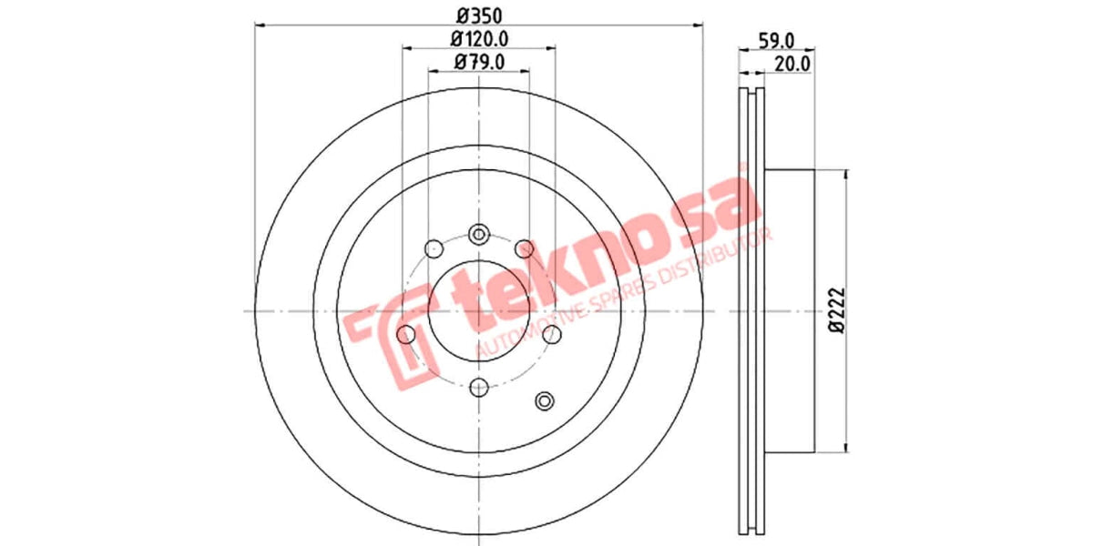 Brake Disc Landrover Discovery/ Range Rover (Fv)