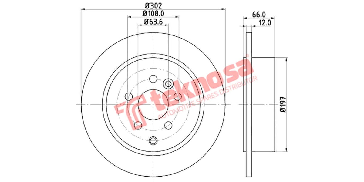 Brake Disc Landrover Freelander Ii (Rs)