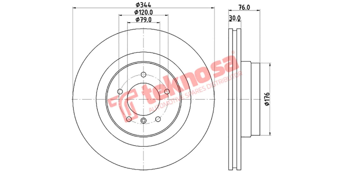 Brake Disc Landrover Range Rover Iii 02- (Fv)